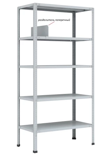 Стеллаж металлический Титан МС-750 2200x1200x300/5