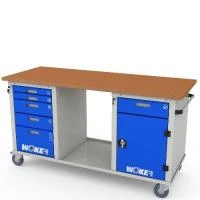 Верстак мобильный трехтумбовый WOKER PRO 3502.1800