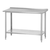 Стол производственный СПРб «Base» 600x600 (с бортом, ножка угловая)
